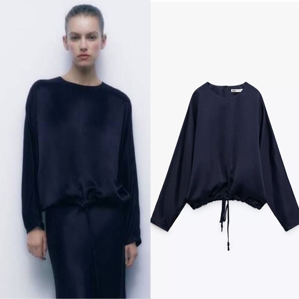 💫Zara Satin Effect Blouse - New 💫